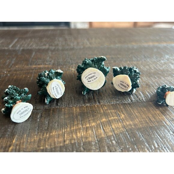 Retired Lemax Christmas Trees Set of 5 Christmas Village Accessory - Picture 12 of 12